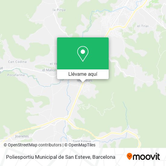Mapa Poliesportiu Municipal de San Esteve