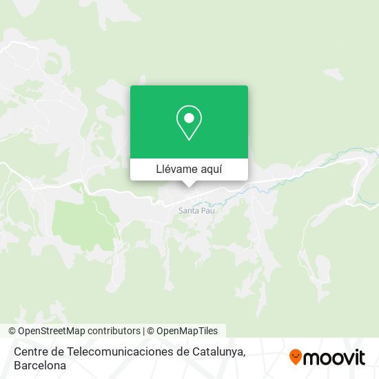 Mapa Centre de Telecomunicaciones de Catalunya