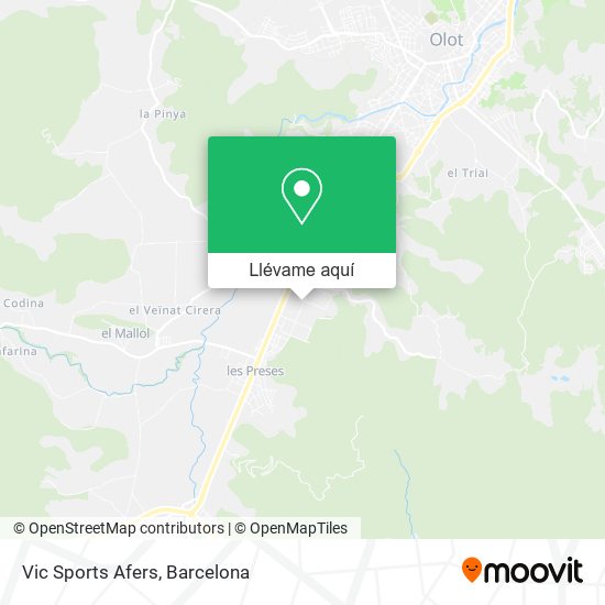 Mapa Vic Sports Afers