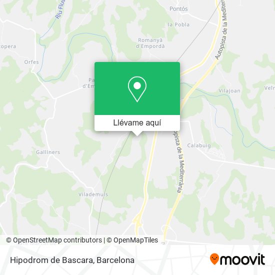 Mapa Hipodrom de Bascara