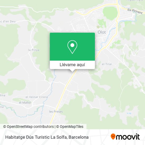Mapa Habitatge Dús Turístic La Solfa