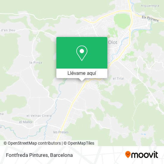 Mapa Fontfreda Pintures