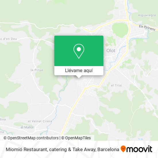 Mapa Míomió Restaurant, catering & Take Away