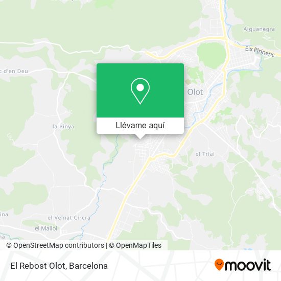 Mapa El Rebost Olot