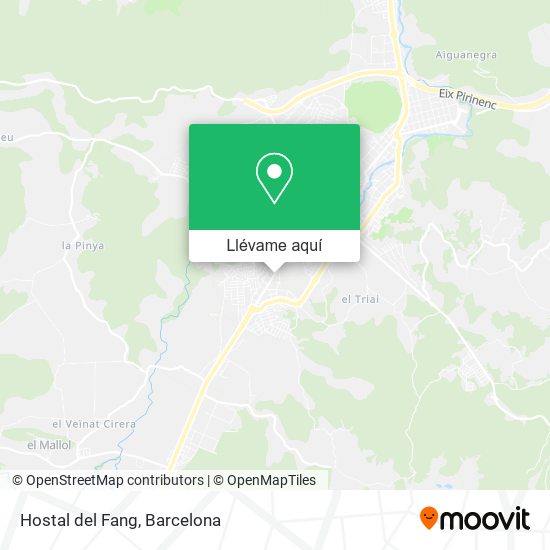 Mapa Hostal del Fang