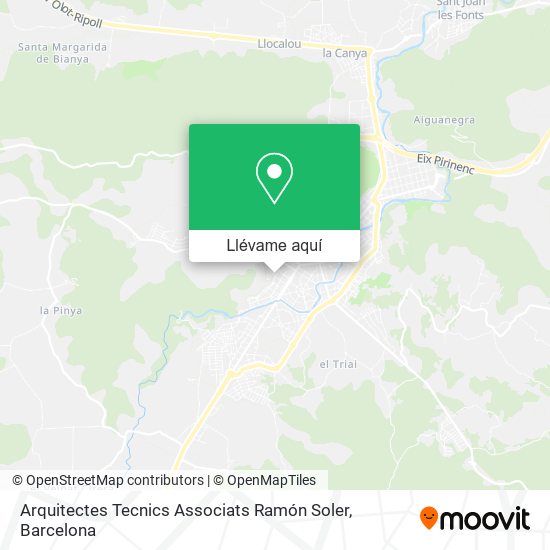 Mapa Arquitectes Tecnics Associats Ramón Soler