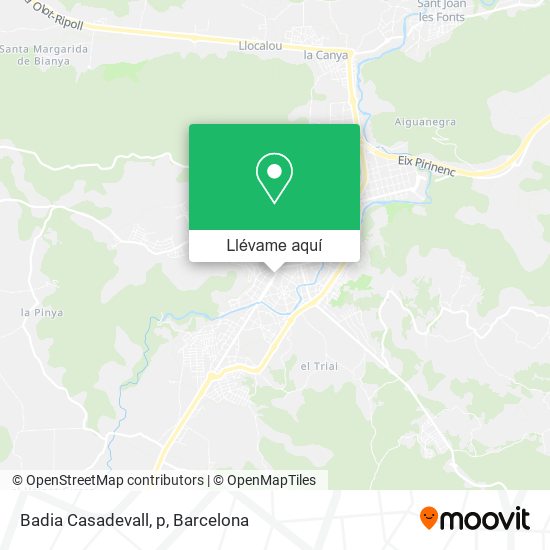 Mapa Badia Casadevall, p