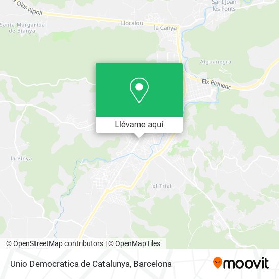 Mapa Unio Democratica de Catalunya