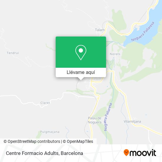 Mapa Centre Formacio Adults