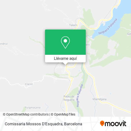 Mapa Comissaria Mossos D'Esquadra