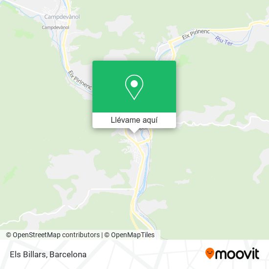 Mapa Els Billars