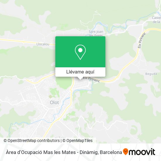 Mapa Àrea d'Ocupació Mas les Mates - Dinàmig