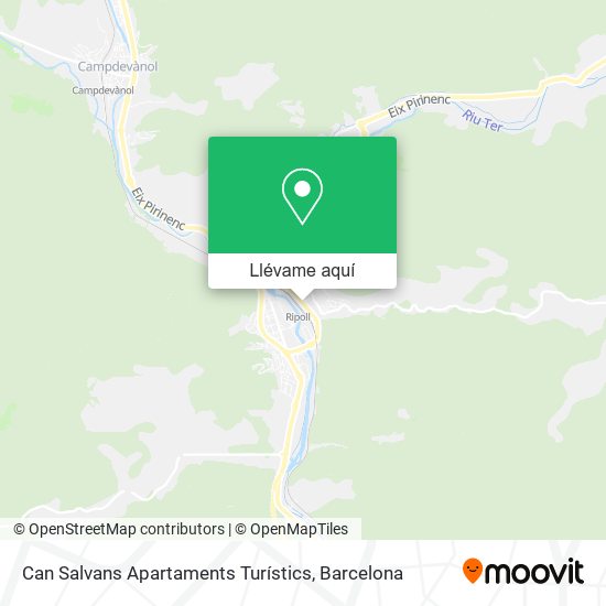 Mapa Can Salvans Apartaments Turístics