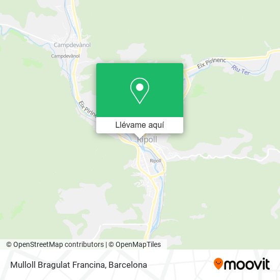 Mapa Mulloll Bragulat Francina