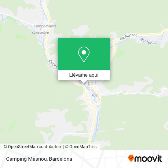 Mapa Camping Masnou