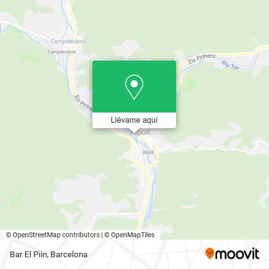 Mapa Bar El Piin