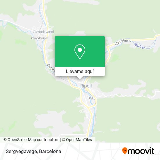 Mapa Sergvegavege