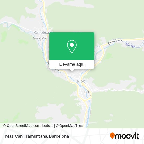 Mapa Mas Can Tramuntana