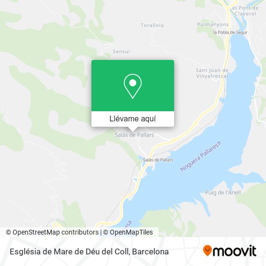 Mapa Església de Mare de Déu del Coll