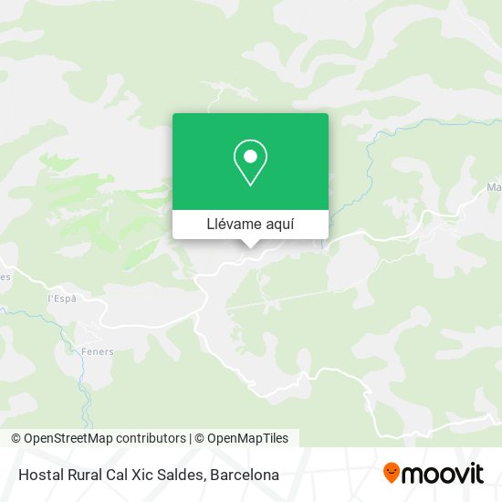Mapa Hostal Rural Cal Xic Saldes