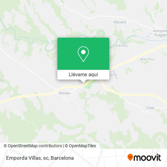 Mapa Emporda Villas, sc