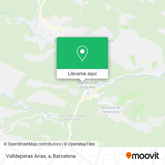 Mapa Valldeperas Arias, a
