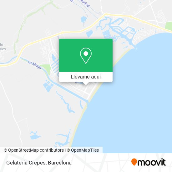 Mapa Gelateria Crepes