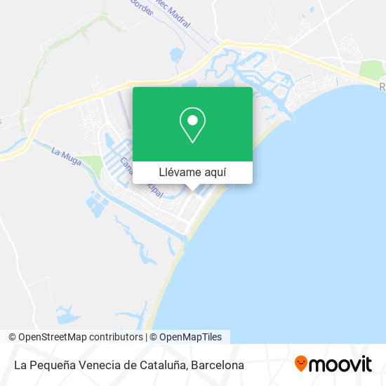 Mapa La Pequeña Venecia de Cataluña