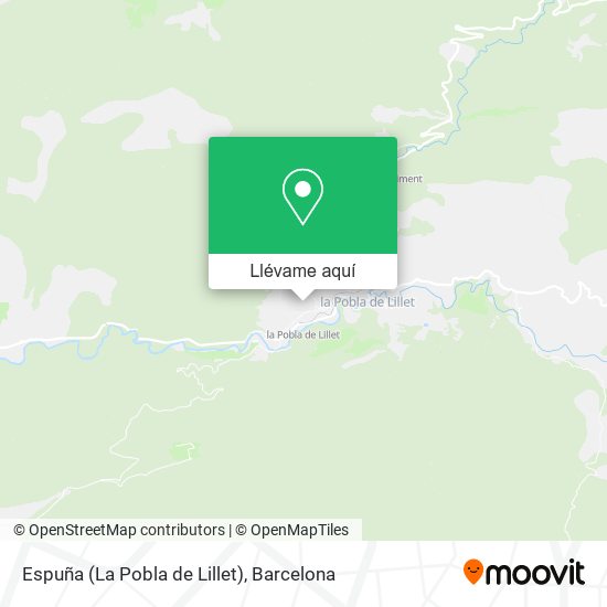 Mapa Espuña (La Pobla de Lillet)