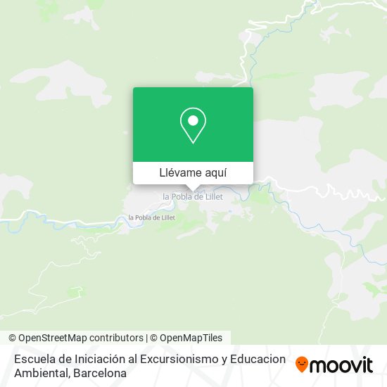 Mapa Escuela de Iniciación al Excursionismo y Educacion Ambiental