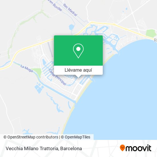Mapa Vecchia Milano Trattoria