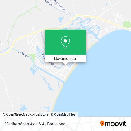 Mapa Mediterráneo Azul S A.