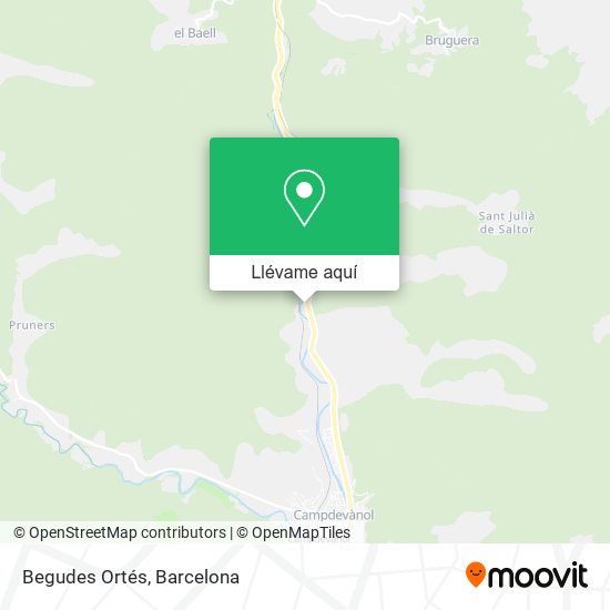 Mapa Begudes Ortés