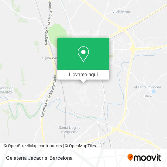 Mapa Gelateria Jacacris