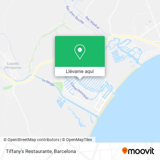 Mapa Tiffany's Restaurante