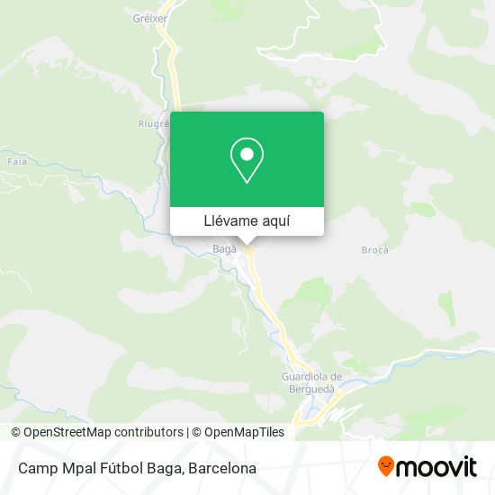 Mapa Camp Mpal Fútbol Baga