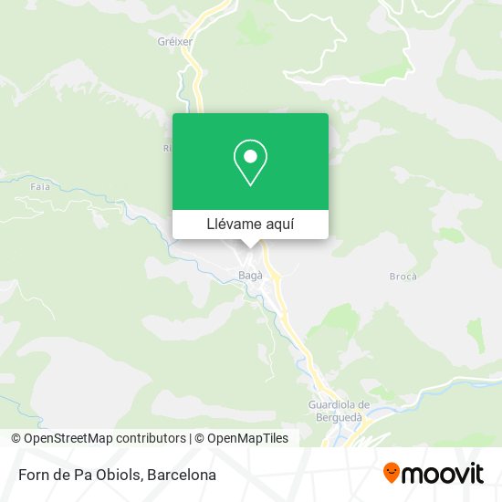 Mapa Forn de Pa Obiols