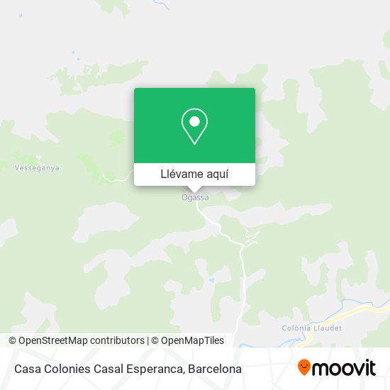 Mapa Casa Colonies Casal Esperanca