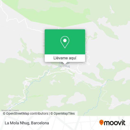 Mapa La Mola Nhug