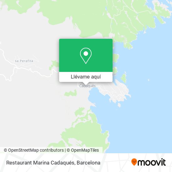 Mapa Restaurant Marina Cadaqués