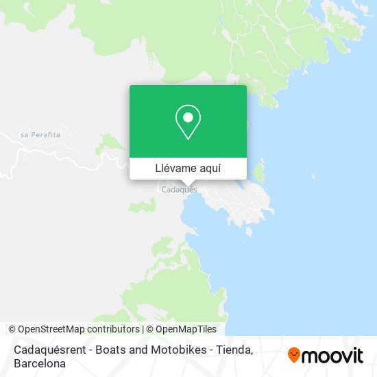 Mapa Cadaquésrent - Boats and Motobikes - Tienda