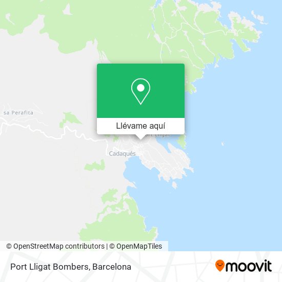 Mapa Port Lligat Bombers