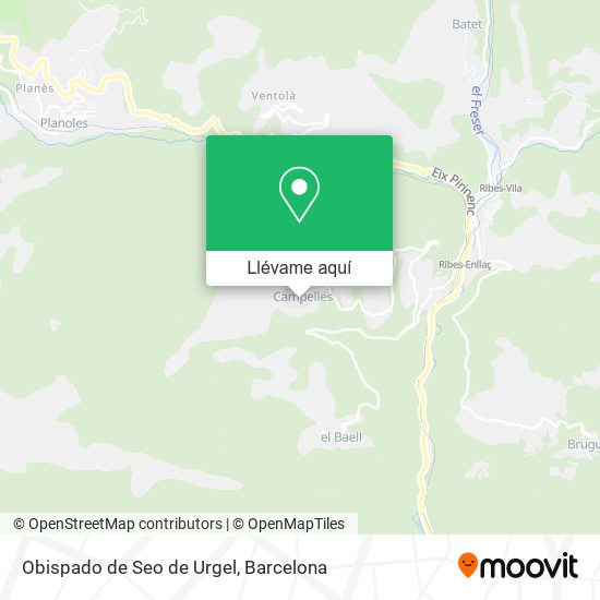 Mapa Obispado de Seo de Urgel