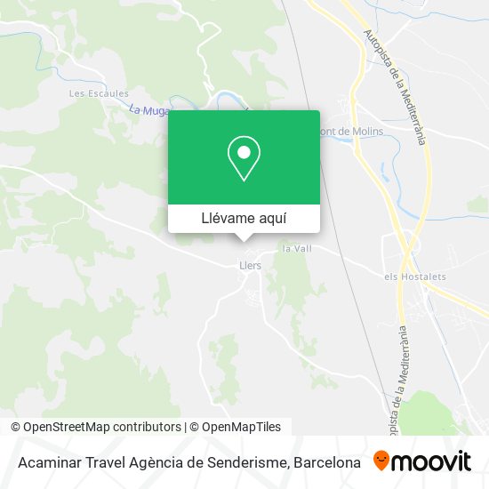 Mapa Acaminar Travel Agència de Senderisme