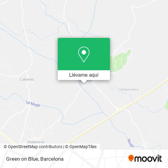 Mapa Green on Blue