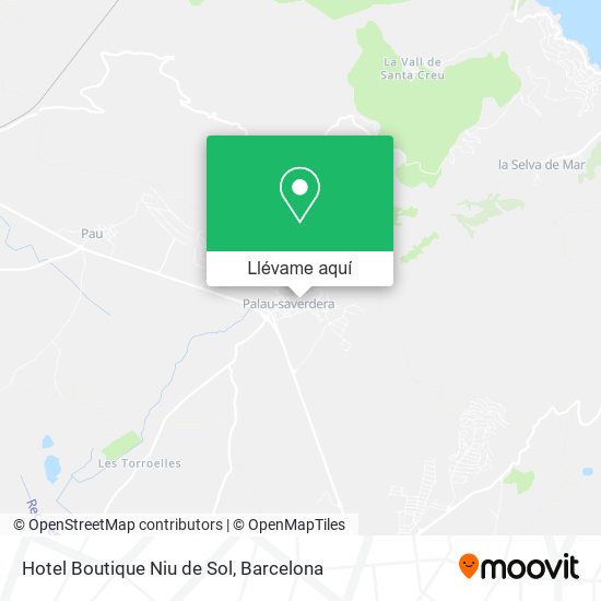 Mapa Hotel Boutique Niu de Sol