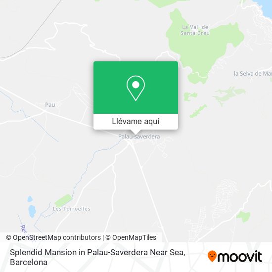 Mapa Splendid Mansion in Palau-Saverdera Near Sea