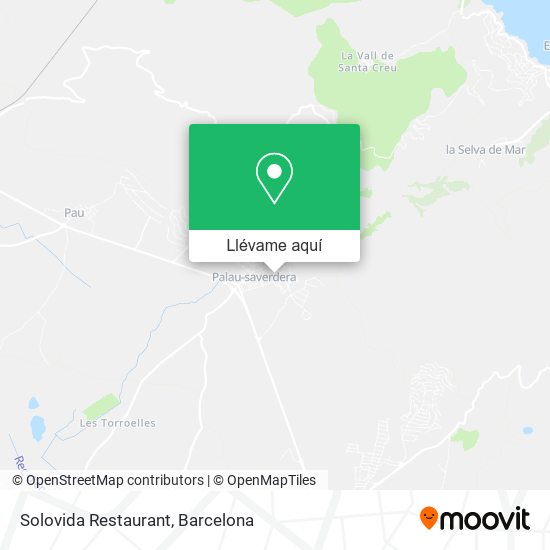 Mapa Solovida Restaurant
