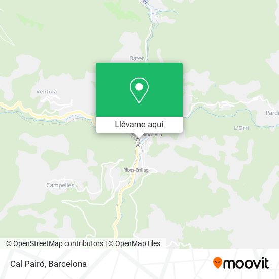 Mapa Cal Pairó