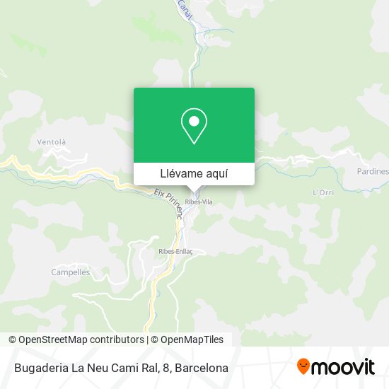 Mapa Bugaderia La Neu Cami Ral, 8
